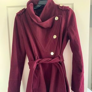Wine coloured Guess fall jacket